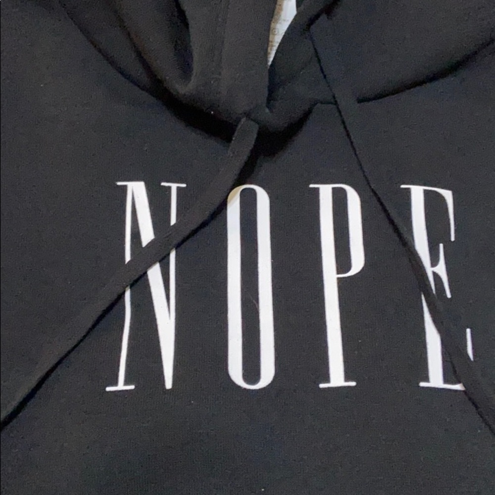 Black graphic hoodie